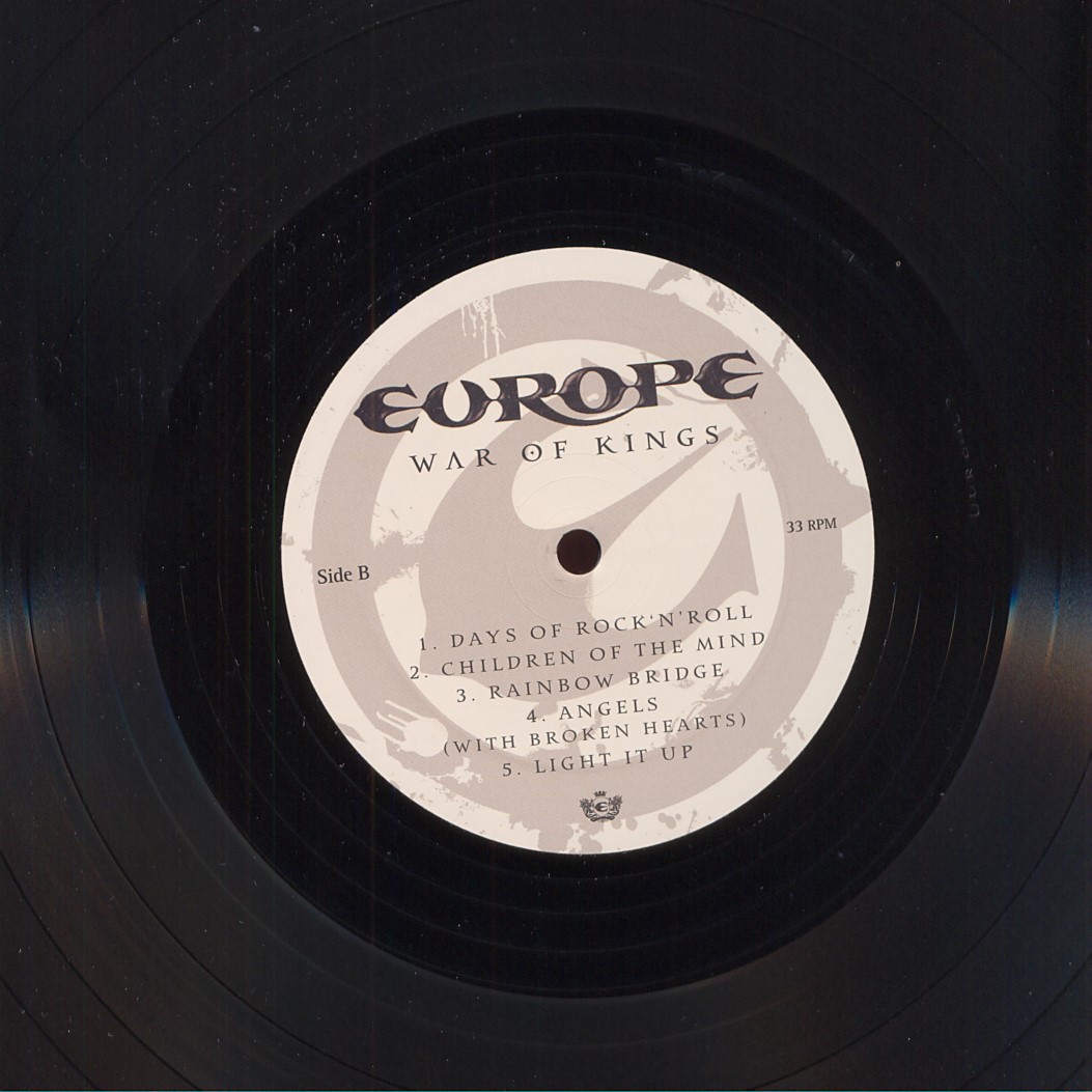Europe  War Of Kings : LP Label B